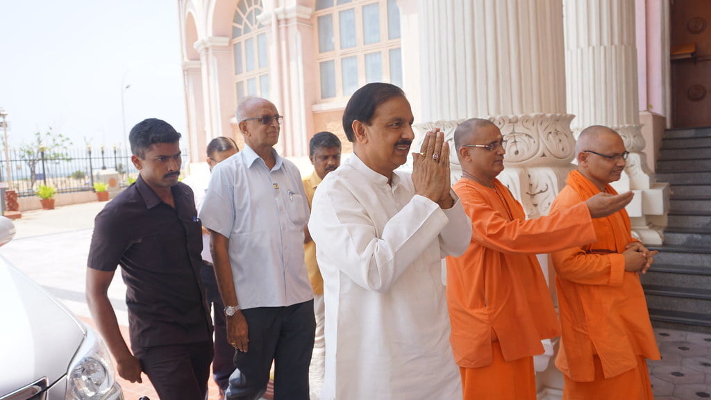 Honble Minister of State Culture and Tourism Dr. Sri Mahesh Sharma Visited Vivekananda House